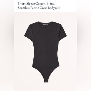 Abercrombie & Fitch Black Cotton Bodysuit